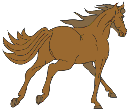 Free horse coloring pages clipart