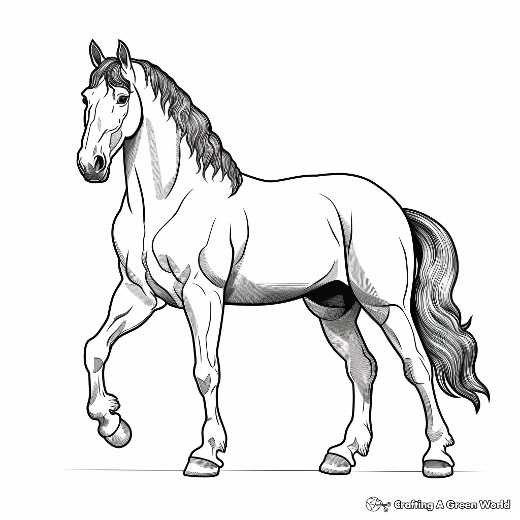 Clydesdale coloring pages