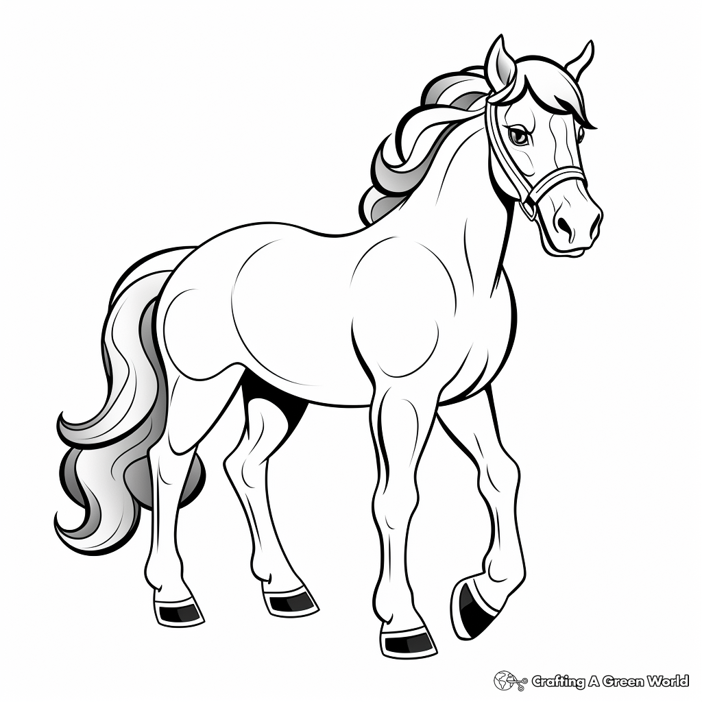 Clydesdale coloring pages