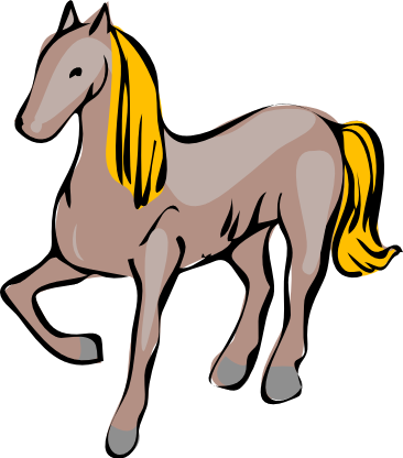 Free horse coloring pages clipart