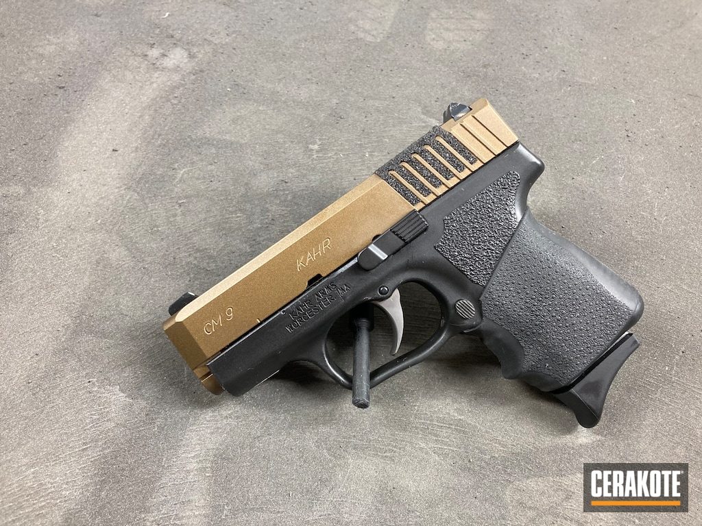 Kahr arms cm pistol d using armor black and burnt bronze