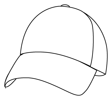 Billed cap emoji coloring page free printable coloring pages