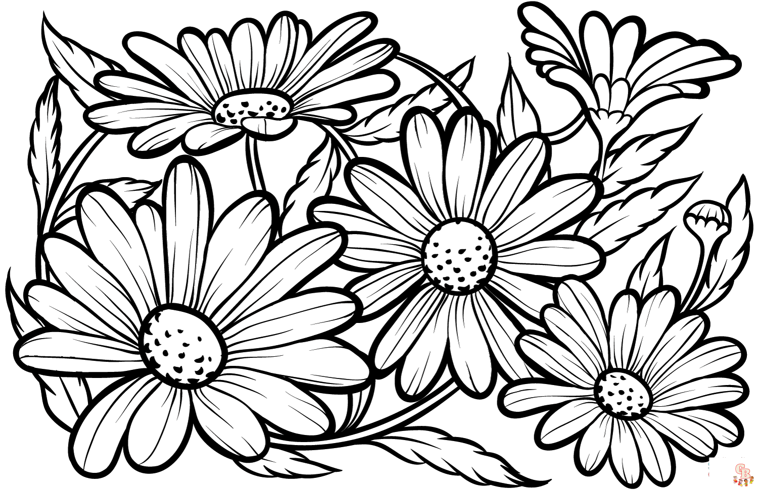 Disfruta de momentos relajantes y creativos con daisy coloring pages