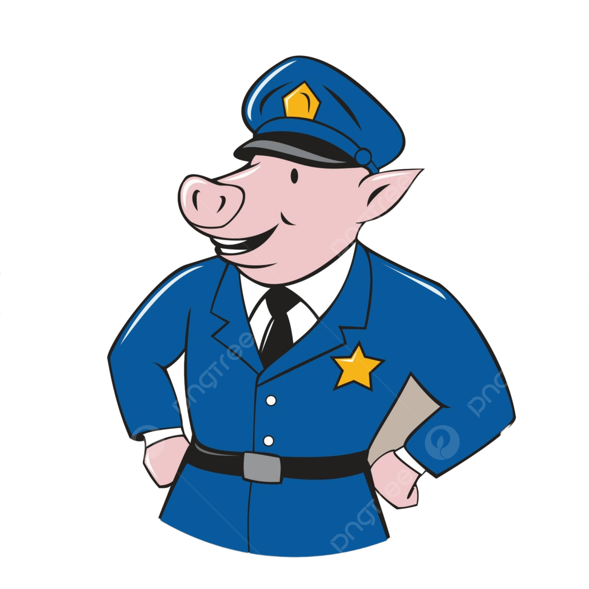 Policãa cerdo sheriff cãrculo dibujos animados manos oficial de policãa grãficos vector png dibujos manos oficial de policãa grãficos png y vector para dcargar gratis