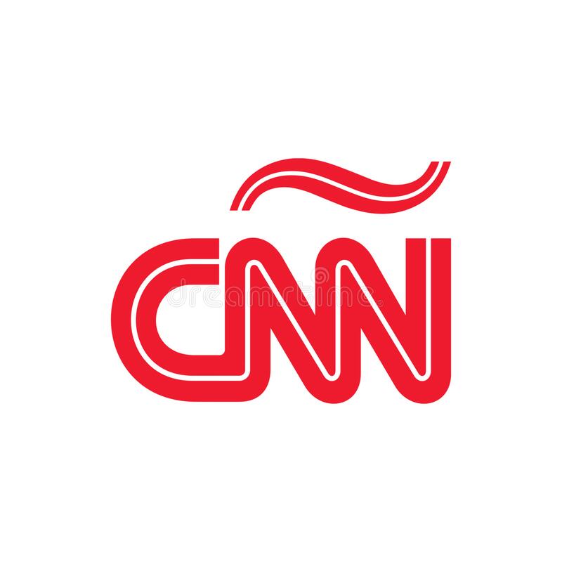 Cnn logo editorial illustrative on white background editorial photo