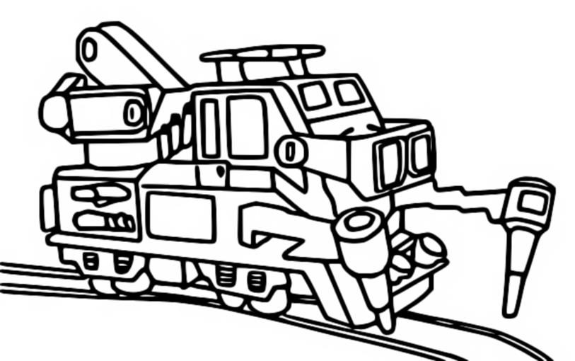 Coloring page mighty express mechanic milo coloring pages coloring pages for kids free printable coloring pages