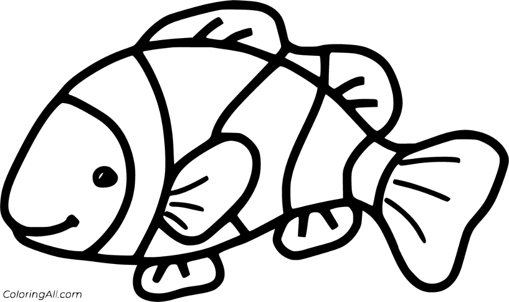 Free printable clownfish coloring pages in vector format easy to print from any device and automatically fit aâ fish coloring page clown fish coloring pages