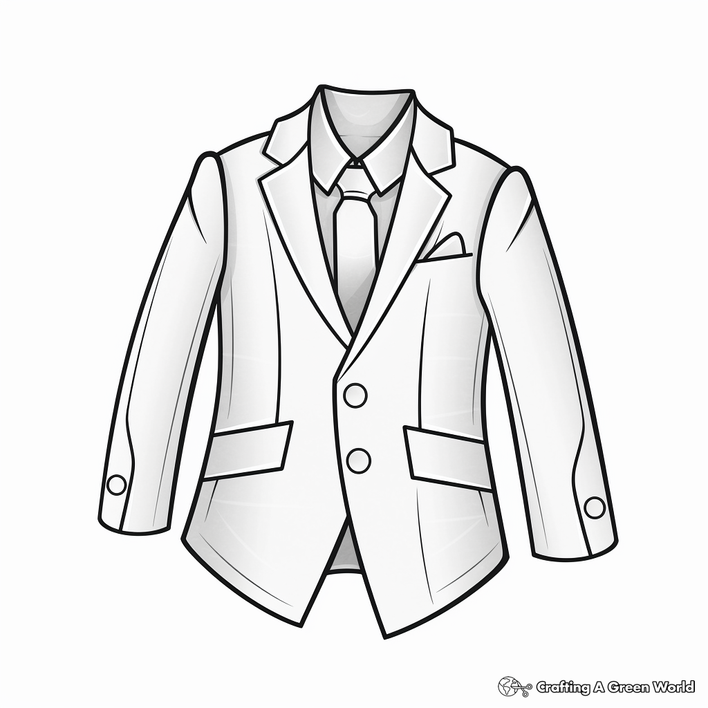 Suit coloring pages