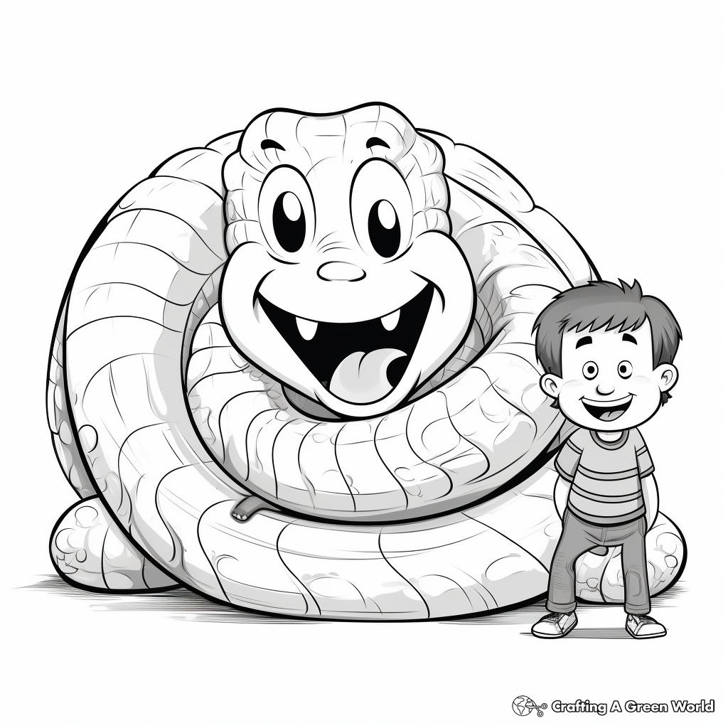 Titanoboa coloring pages