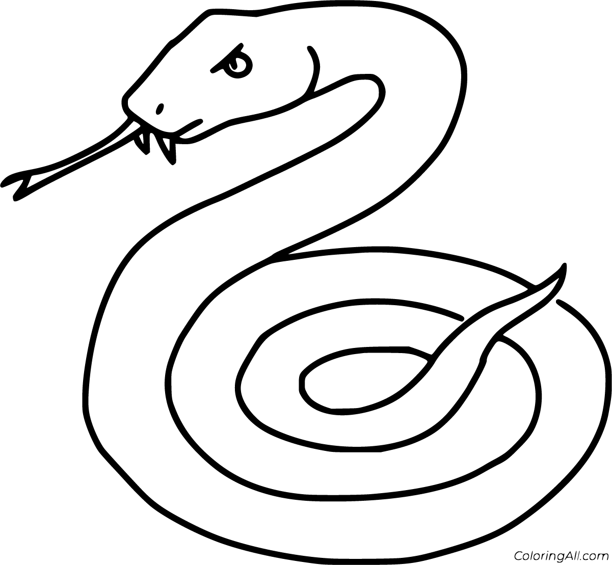 Viper snake coloring pages