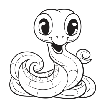 Snake cartoon coloring page png transparent images free download vector files