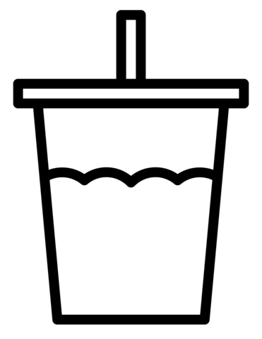 Cup of cola coloring page free printable coloring pages