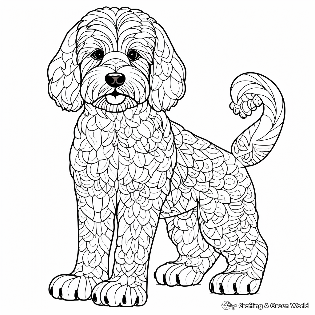 Cockapoo coloring pages