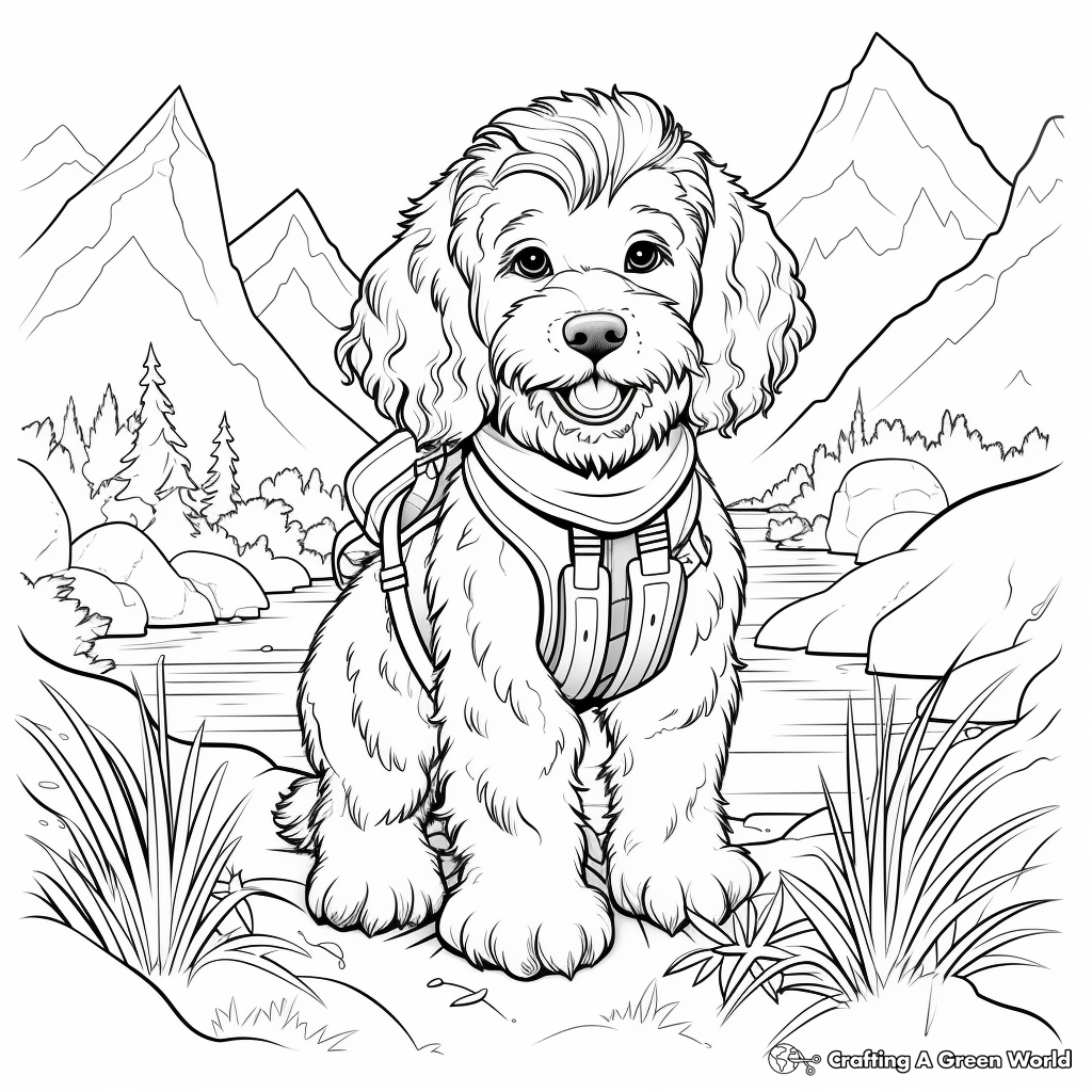 Cockapoo coloring pages