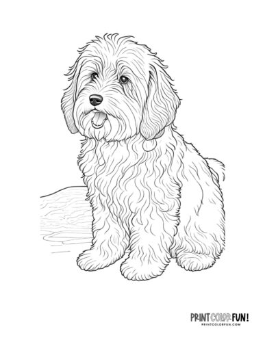 Dog coloring pages clipart pawsome activities for your little artist at