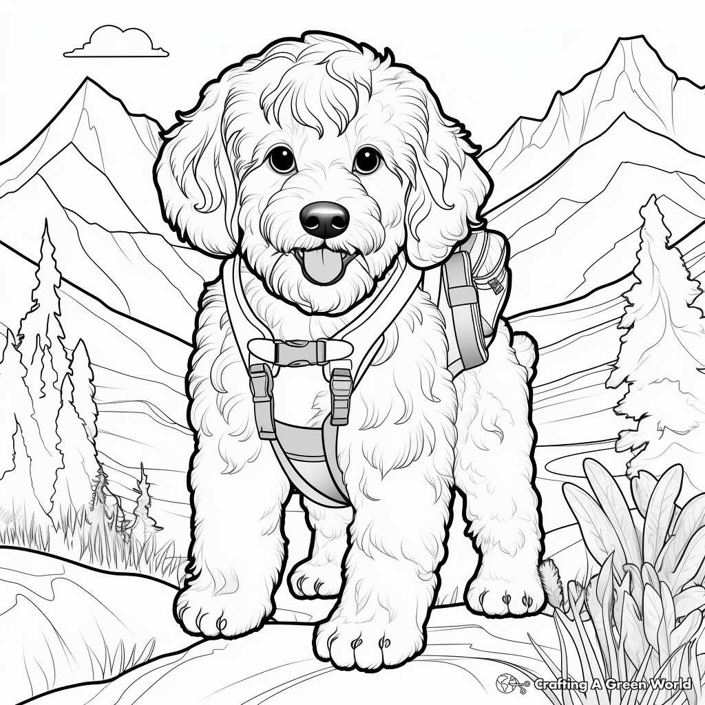 Cockapoo coloring pages