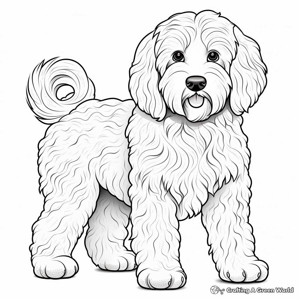 Cockapoo coloring pages