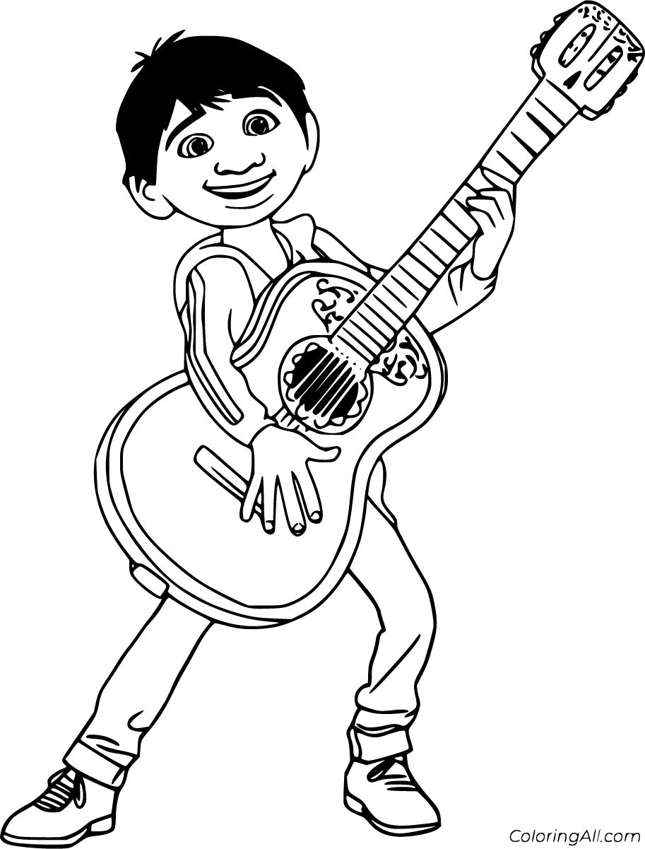 Free printable coco coloring pages in vector format easy to print from any device and automaticâ cartoon coloring pages coloring pages disney coloring pages