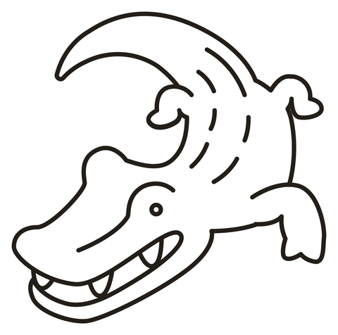 Crocodile coloring page free printable coloring pages