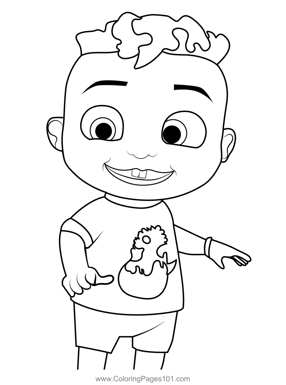 Cody coelon coloring page for kids