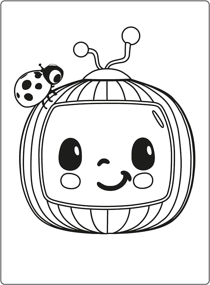 Cocomelon colouring book colouring pages for children aged and over official licensed product of cocomelon komet verlag livres