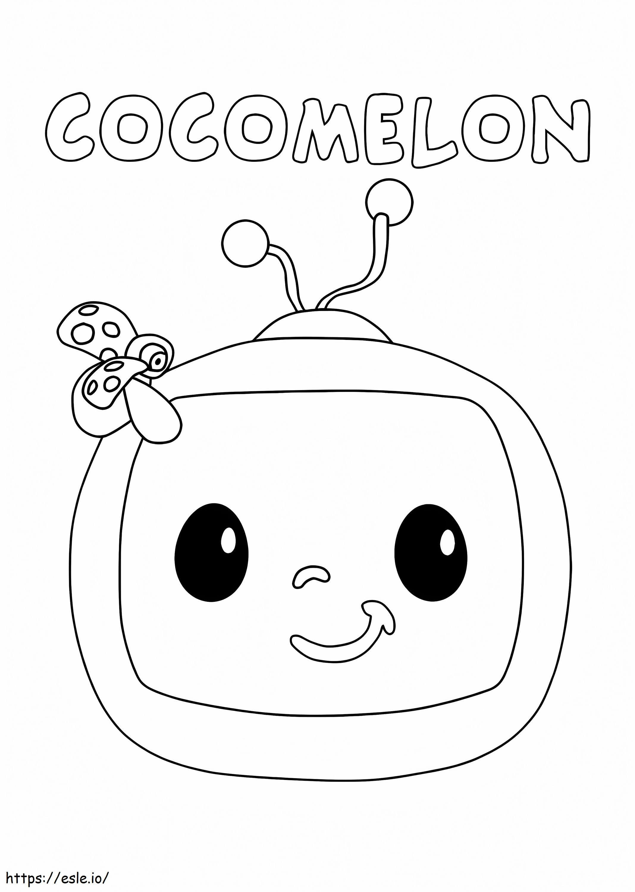 Cocomelon logo coloring page