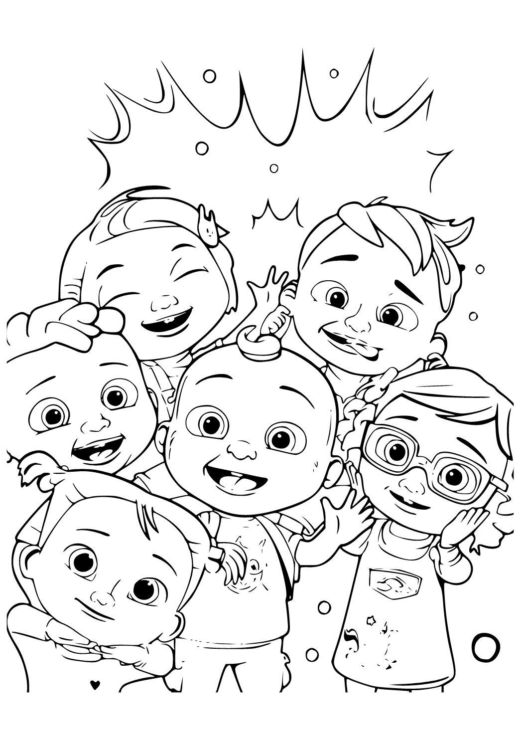 Free printable coelon characters coloring page for adults and kids