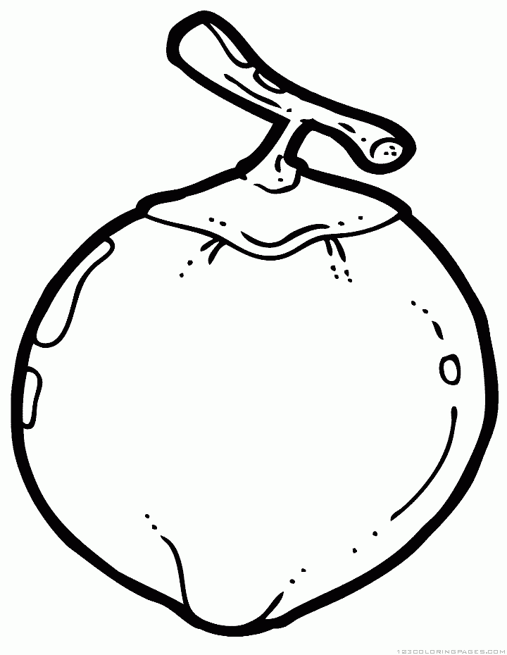 Coconut coloring pages