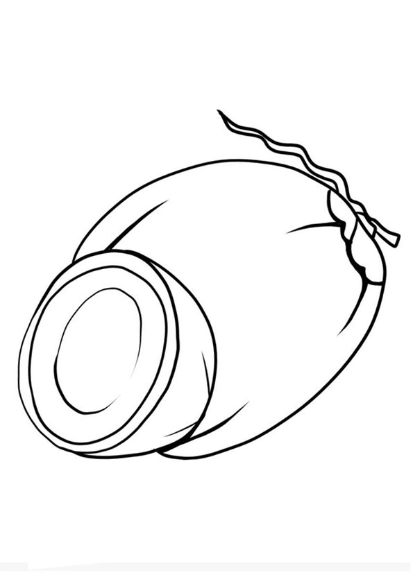 Coloring pages printable coconut coloring sheet for kids