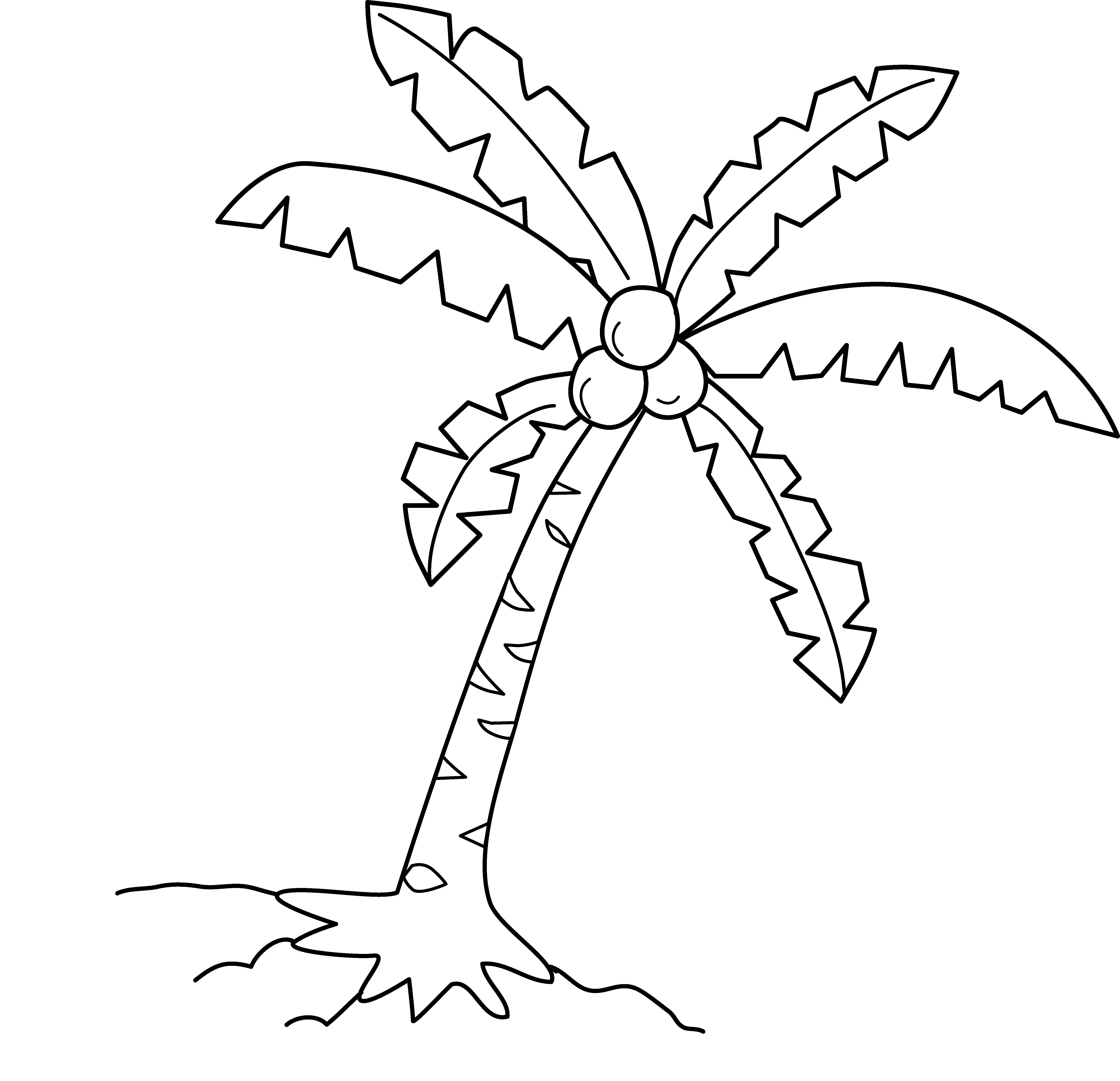 Coconut coloring pages