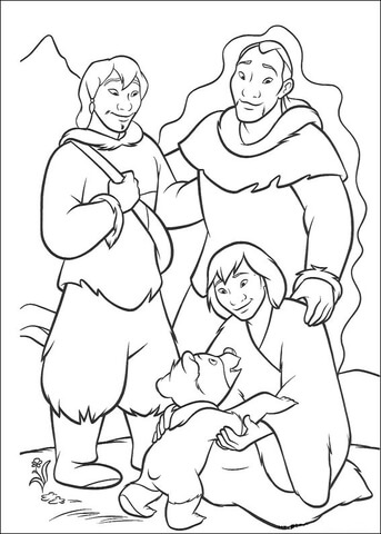 Koda and friends coloring page free printable coloring pages