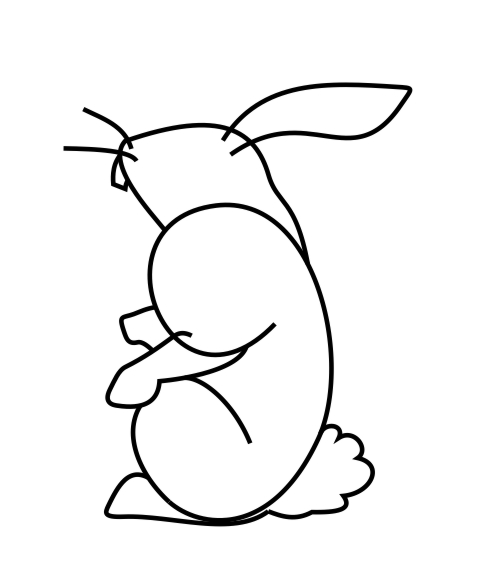 O desenhar coelho nãºmeros