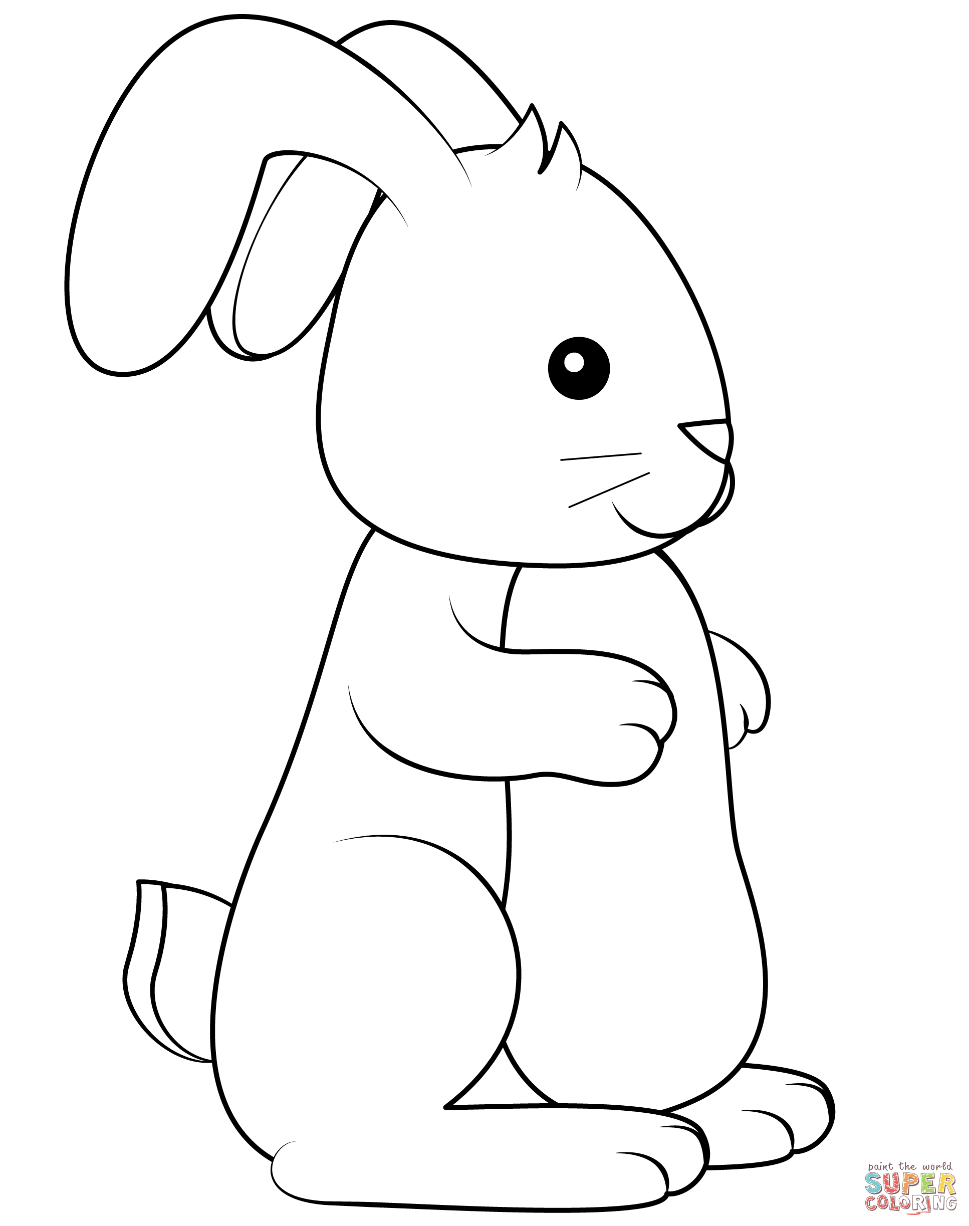 Desenho de coelho para colorir desenhos para colorir e imprimir gratis