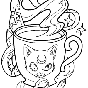 Coffee coloring pages printable for free download