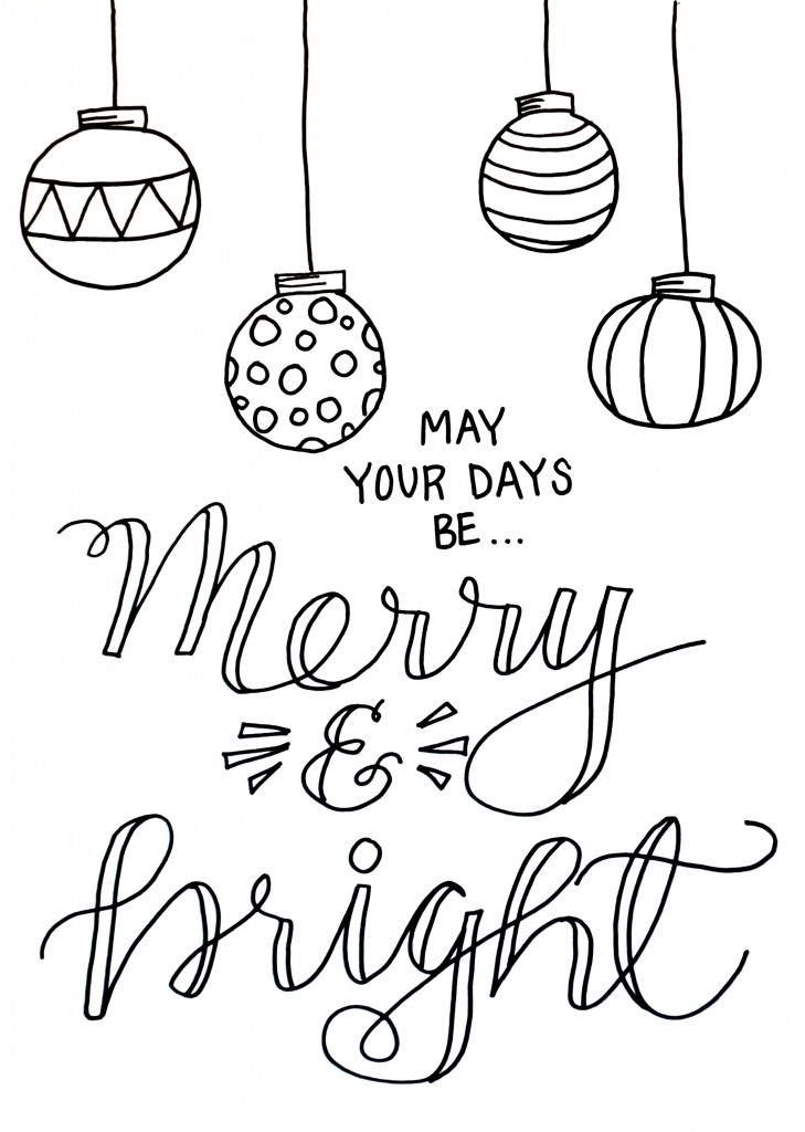 Christmas coloring page