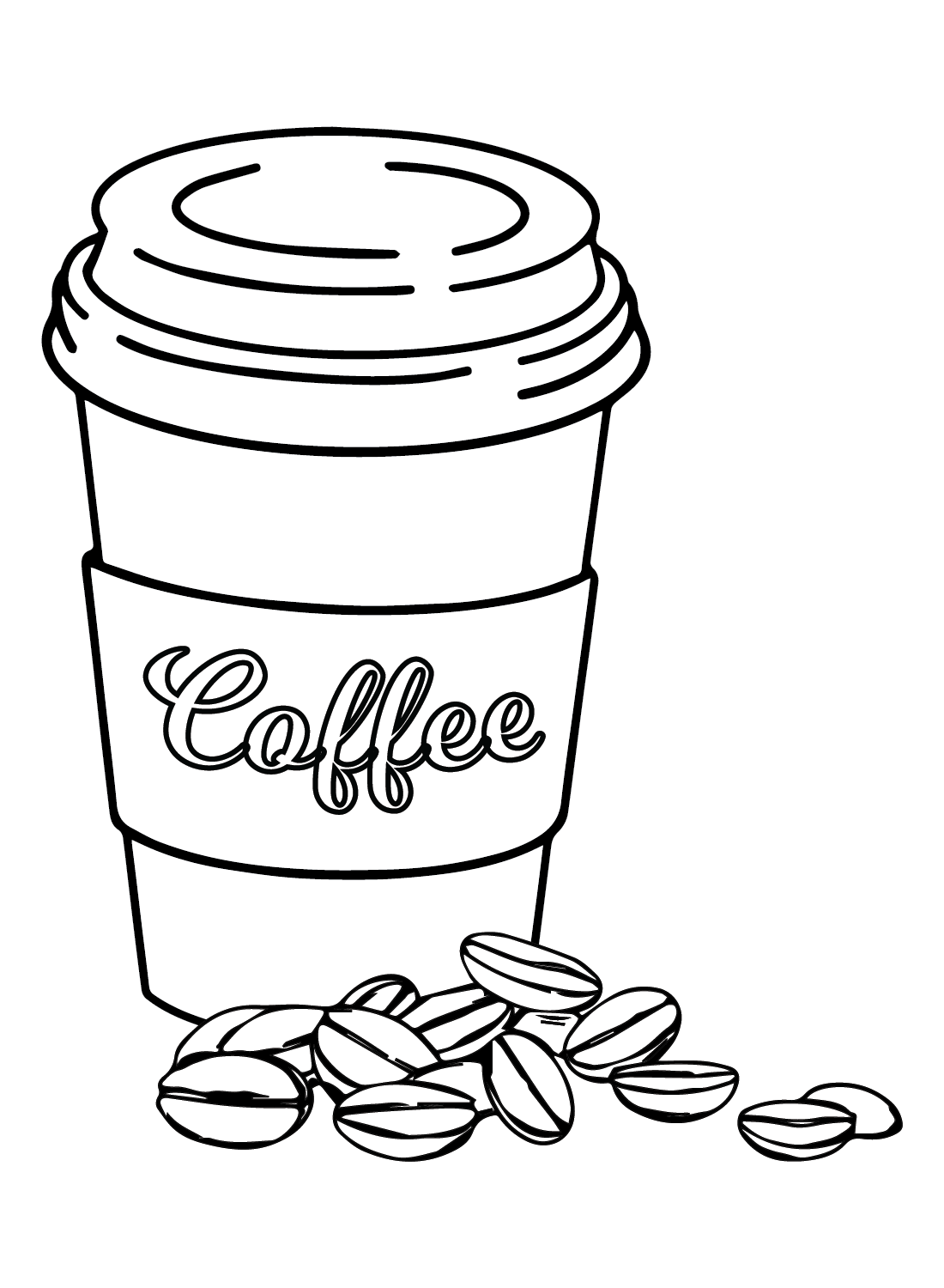 Coffee coloring pages printable for free download