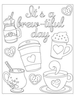Free coffee coloring pages coloring pages free printable coloring pages fall coloring pages