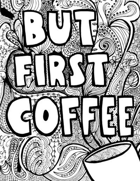 Adult coloring pages printable detailed coffee colouring sheets for grown