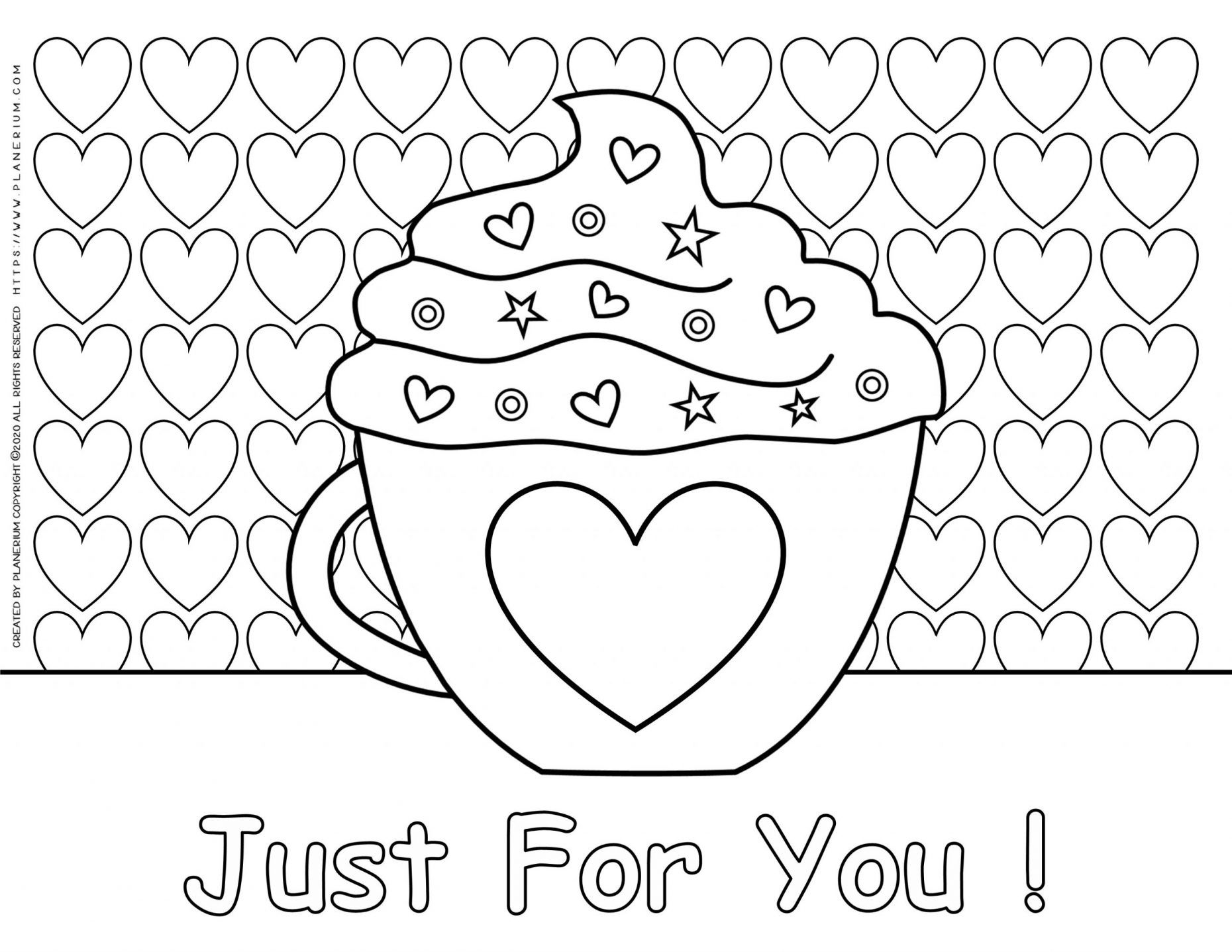 Mug with a heart for valentines day planerium valentine coloring pages valentines day coloring page valentines day coloring