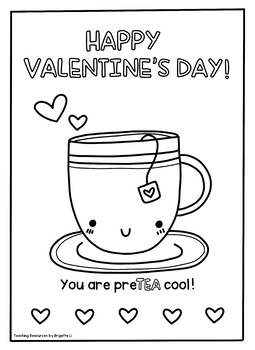 Valentines day coloring page