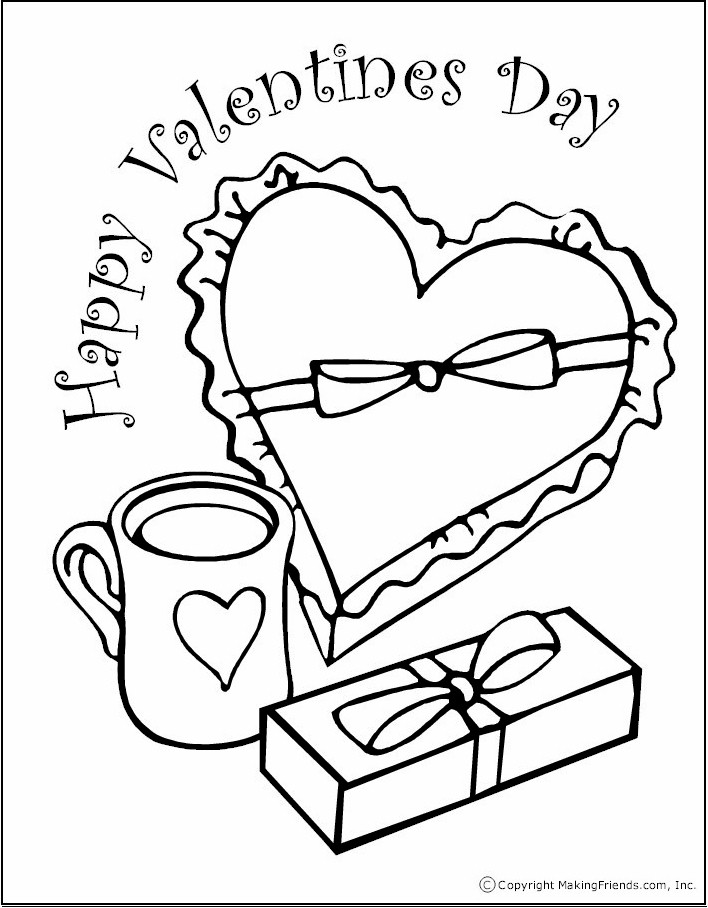 Happy valentines day coloring page lessons worksheets and activities