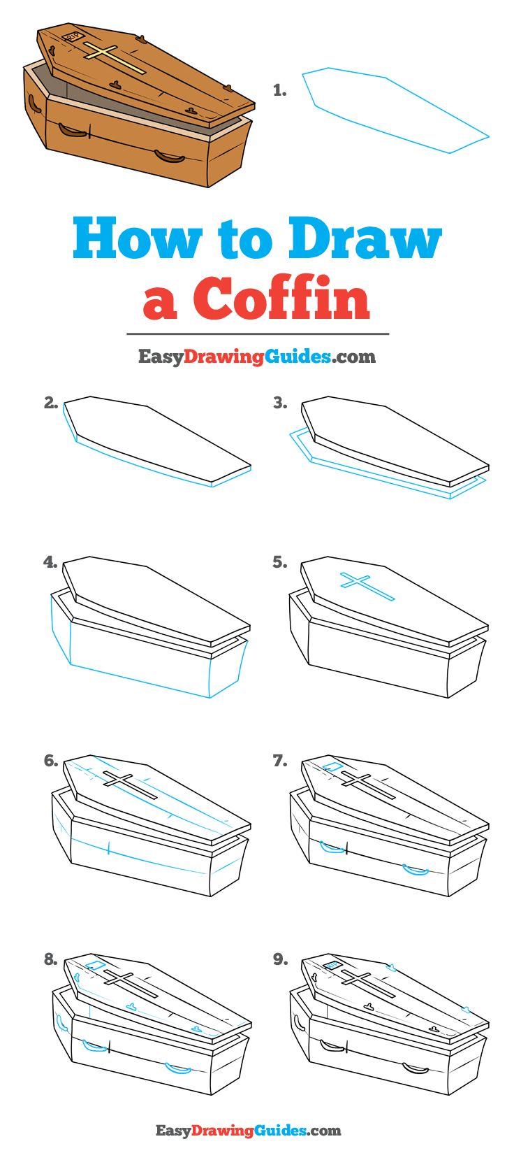 How to draw a coffin