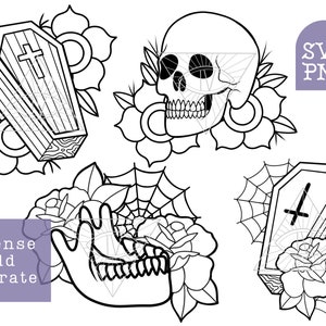 Coffin coloring page