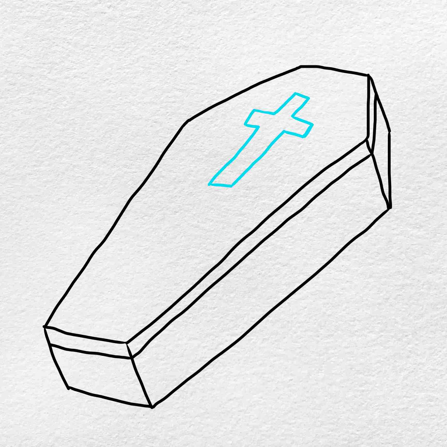 How to draw a coffin