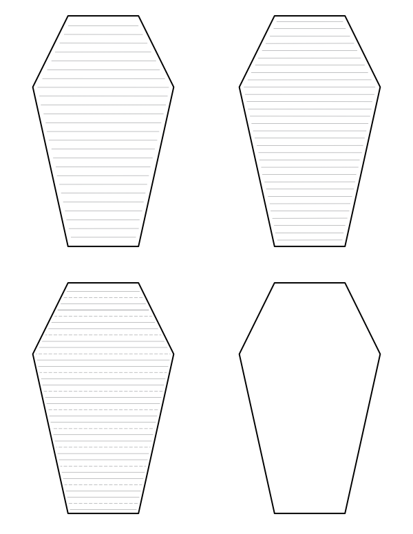 Free printable coffin