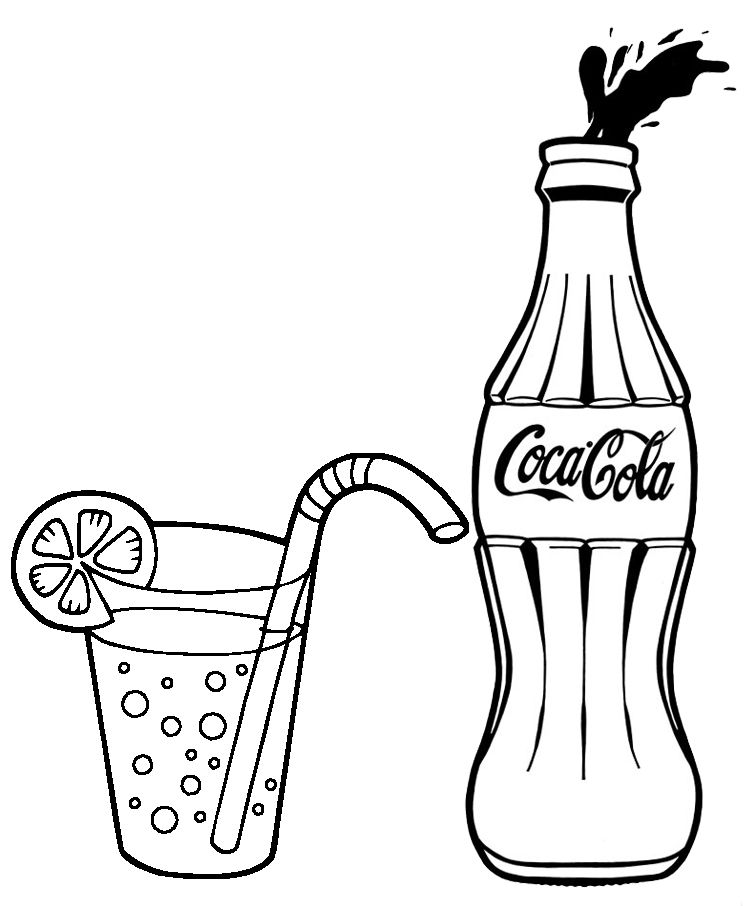 The most popul soft drink coca cola coloring pages for kids and adults in coloring pages coloring pages for kids coca cola