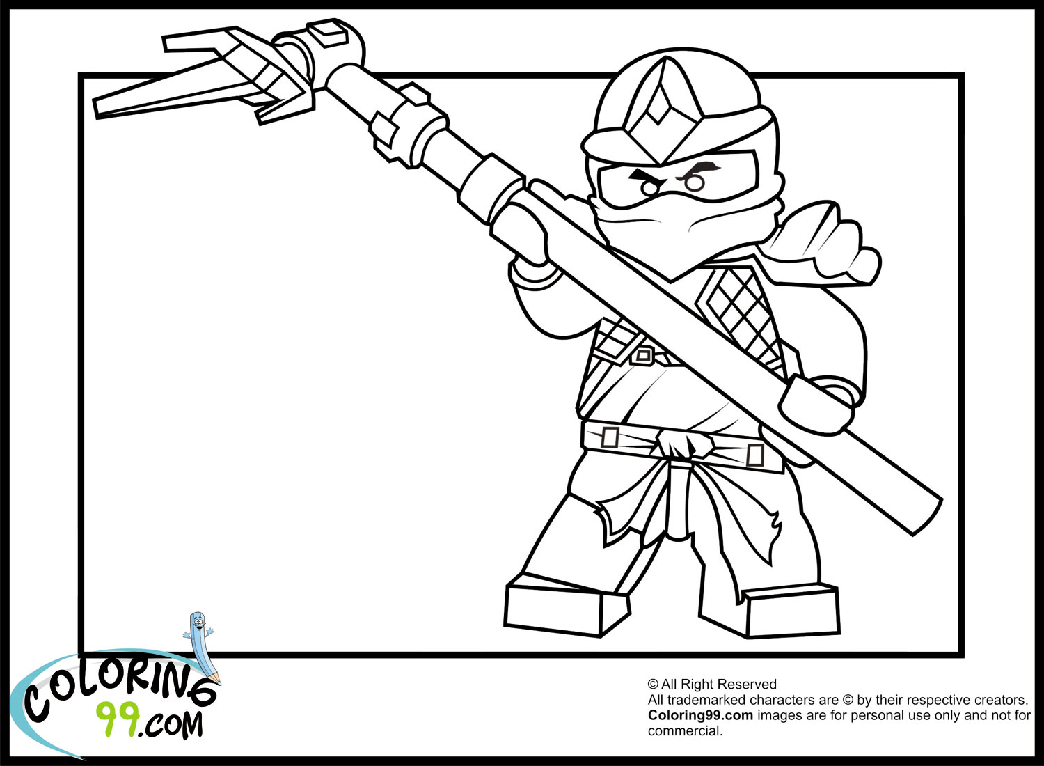 Lego ninjago cole coloring pages team colors