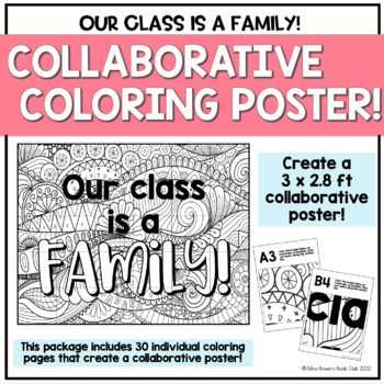 Collaborative coloring poster