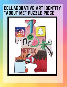 Collaborative art identity about me puzzle piece by the soulful heartist