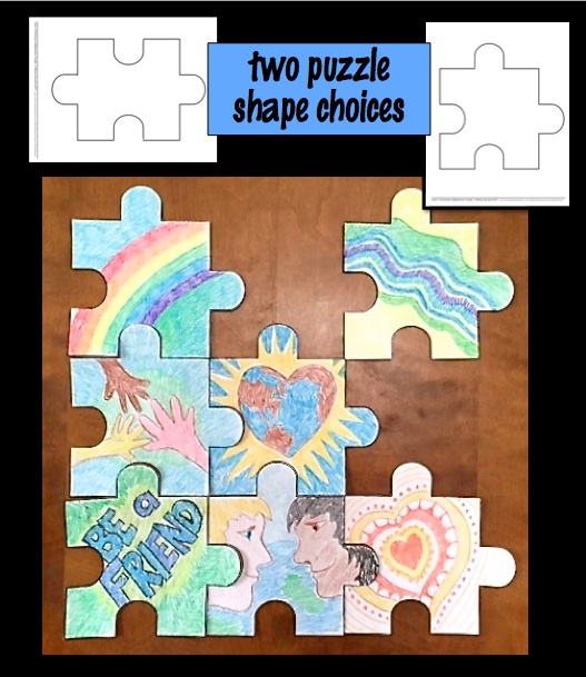Colors of kindness collaborative puzzle made by teachers
